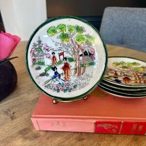 5 Vintage Japanese Takito Plates